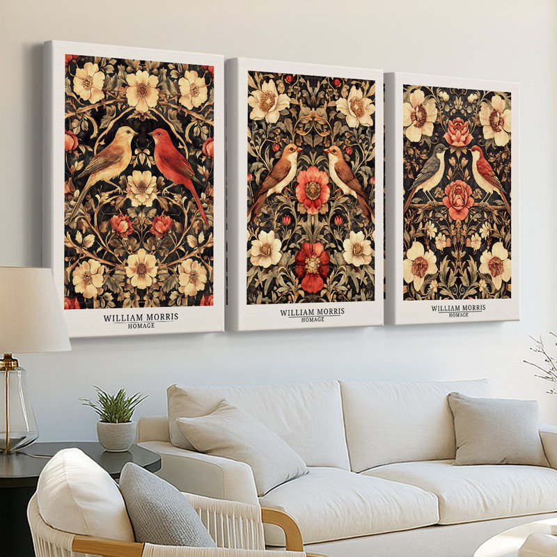 Ensemble de 3 toiles tendues sur mesure - Collection sur mesure de la collection CDXIX, H 18 po x l 36 po