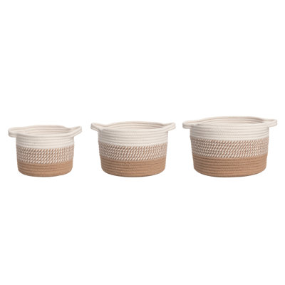 Rosecliff Heights Common Ground Fabric Decorative Basket