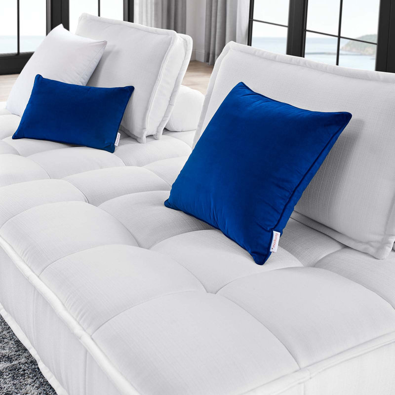 Causeuse 2 pièces Saunt, 100 % polyester blanc