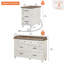 Ensemble de commode Scarlett 2 pièces, une commode et une table de chevet-213096400