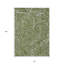 Tapis intérieur / extérieur 10 pi x 14 pi vert / olive à motif cachemire lavable HomeRoots