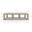 Table basse en bois massif