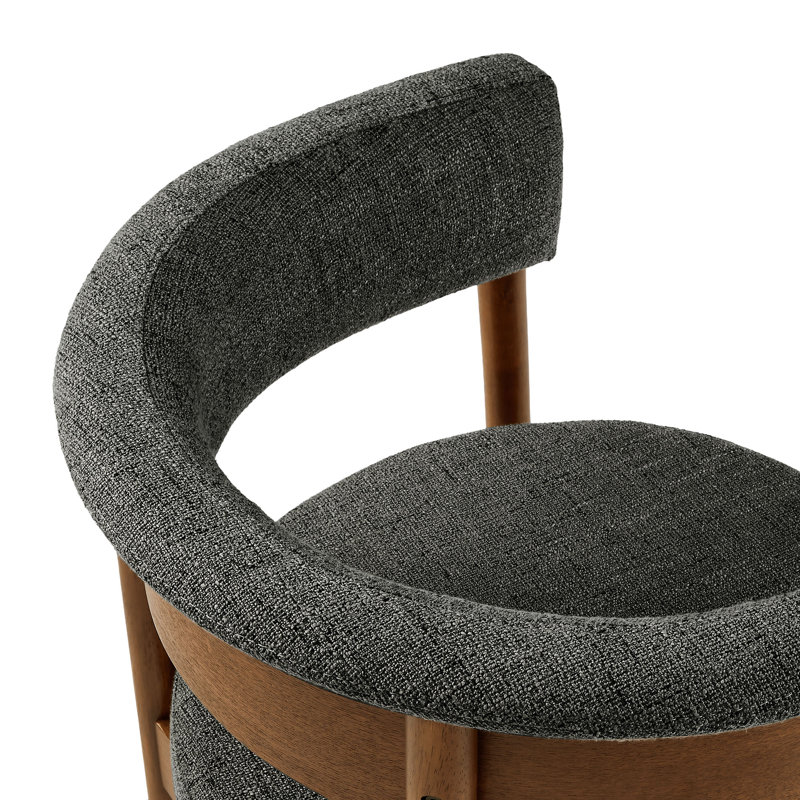 Ensemble de 2 chaises de salle à manger Clea, Gris anthracite