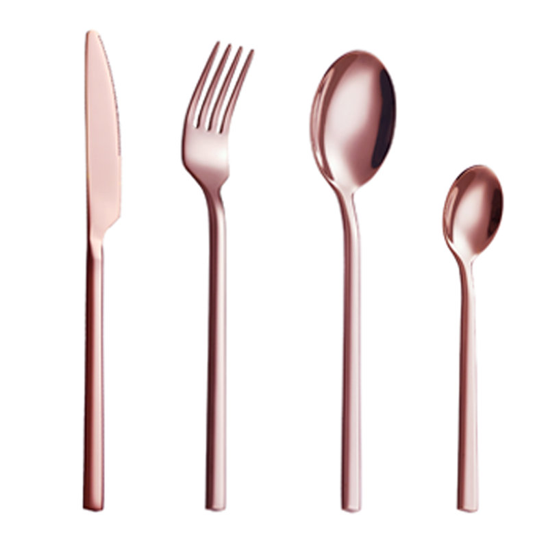 Mercer41 Mcglothin Stainless Steel Flatware Set - Service for 6, Rose Gold
