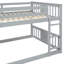 Lit double superposé gris avec construction solide pour plus de stabilité et garde-corps-1055217090