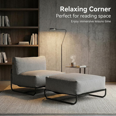 Ensemble de canapé-lit simple avec repose-pieds Leisure