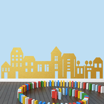 Ensemble de décalcomanie murale little city