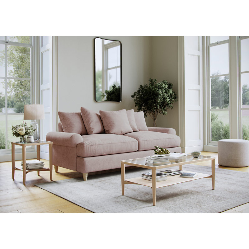 Eluster 3 Seater Sofa, Pink