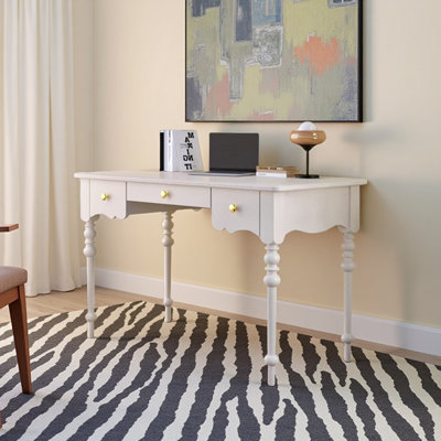 Bureau en bois massif de style français