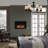 Biskoupky 36'' W Black Electric Fireplace Insert