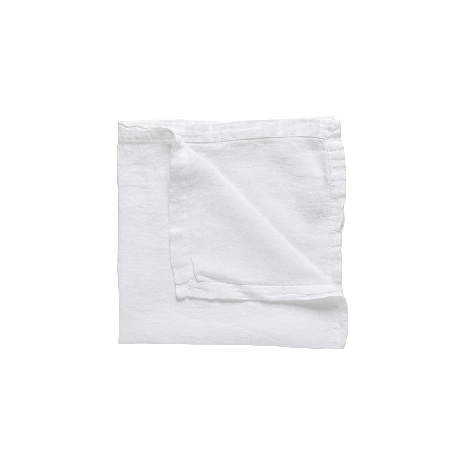 Maria Reversible Linen Placemat, Chalk White