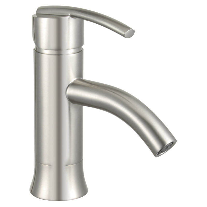 Robinet de salle de bain monotrou Waverly, Nickel brossé