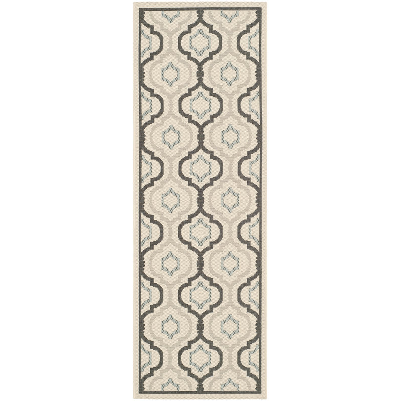 Herefordshire Performance Geometric Indoor/Outdoor Area Rug, Runner 2'3" x 12'
