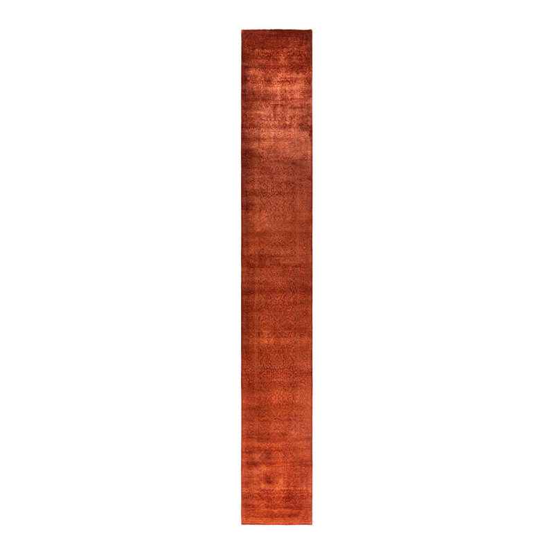 Overyed One-of-a-Kind Runner 2'7" X 17'5" Hand Knotted Area Rug