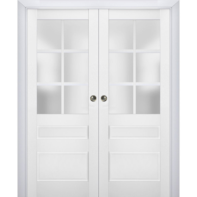 Portes de placard Veregio, 48 po x 84 po, Blanc