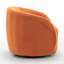 Fauteuil demi-tonneau pivotant en velours Arrun-223861482