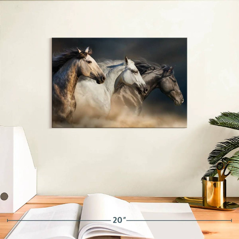 Cheval sauvage raffiné Brampt, H 8 po x l 12 po