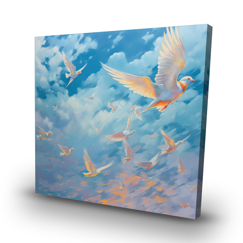 The flight - 32"x32" art on canvas