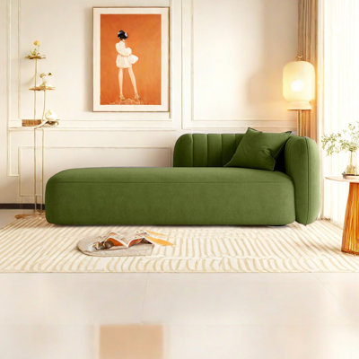 Chaise longue rembourrée Flannelette