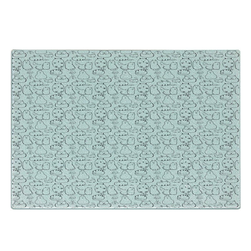 Planche à découper en verre trempé Ambesonne