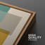 "Abstract Abstract Color Blocks" Mid-Century Green and Yellow Polygon Collage Abstract Formes Modern on Canvas, 2 pièces-92285107-92285108-119460595