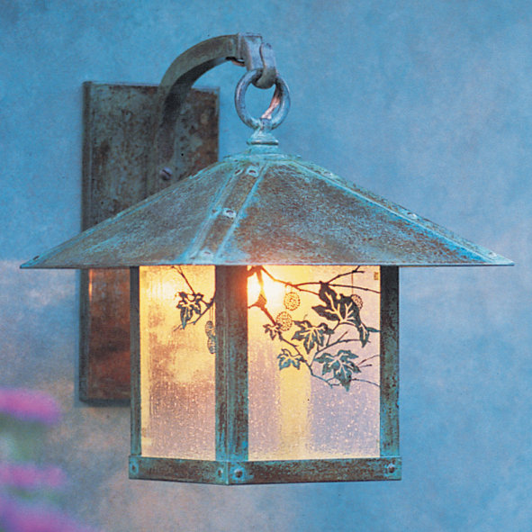 McLoud Wall Light, 19.5" H x 16" W x 19.5" D / Sycamore, Bronze, Frosted