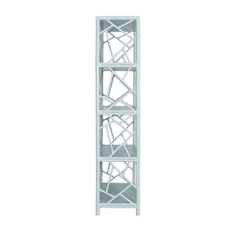 Tiffany 72"H x 36"W Etagere Bookcase, Light Blue