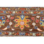Tapis brun en laine noué à la main de conception unique 8 pi 11 po x 11 pi 11 po New Age
