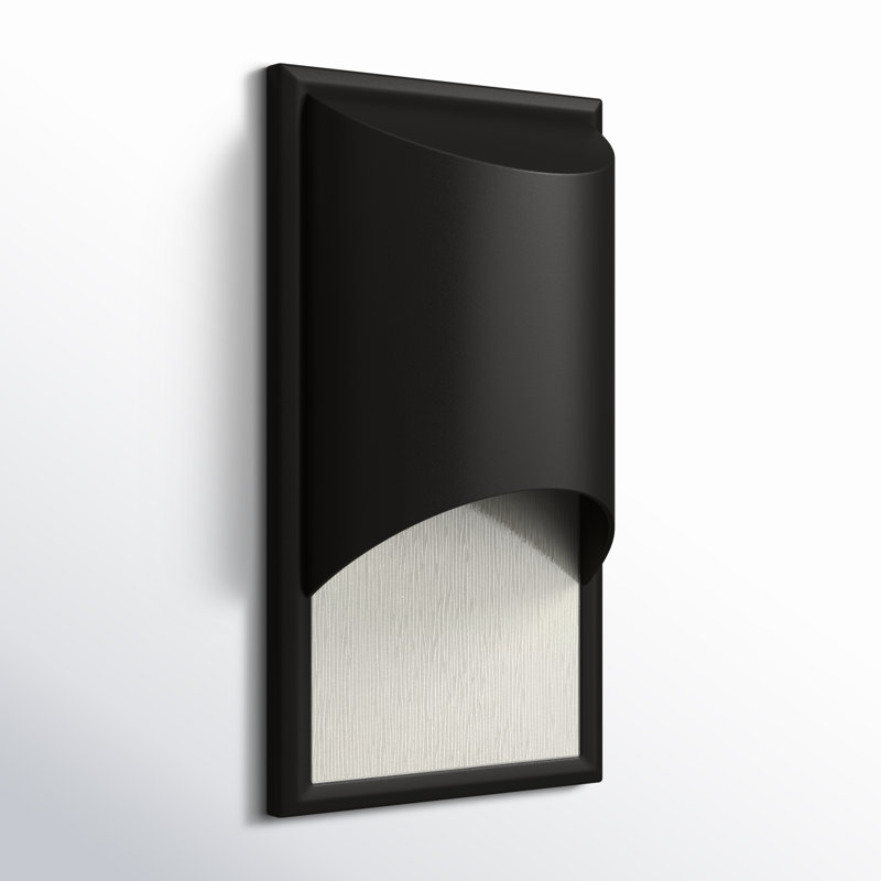 Cascade Outdoor Flush Mount, Medium, Satin Black, Incandescent