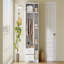 Armoire à miroir 3 portes avec 2 tiroirs et armoire supérieure-1662139882