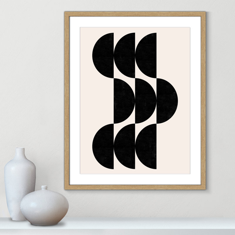 Impression de formes par Dotz, 23.5'' W x 29.5'' H, Matted Print, Natural