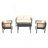 Multi-Person Outdoor Sofa Combination With A Table, Suitable For Garden, Backyard And Balconies-1894809406