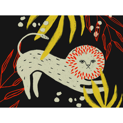 " Stretching Leafy Lion "