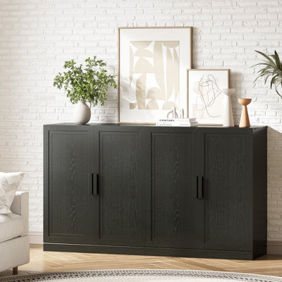 Wood Sideboard Storage Buffet 2 Doors Buffet Cabinet
