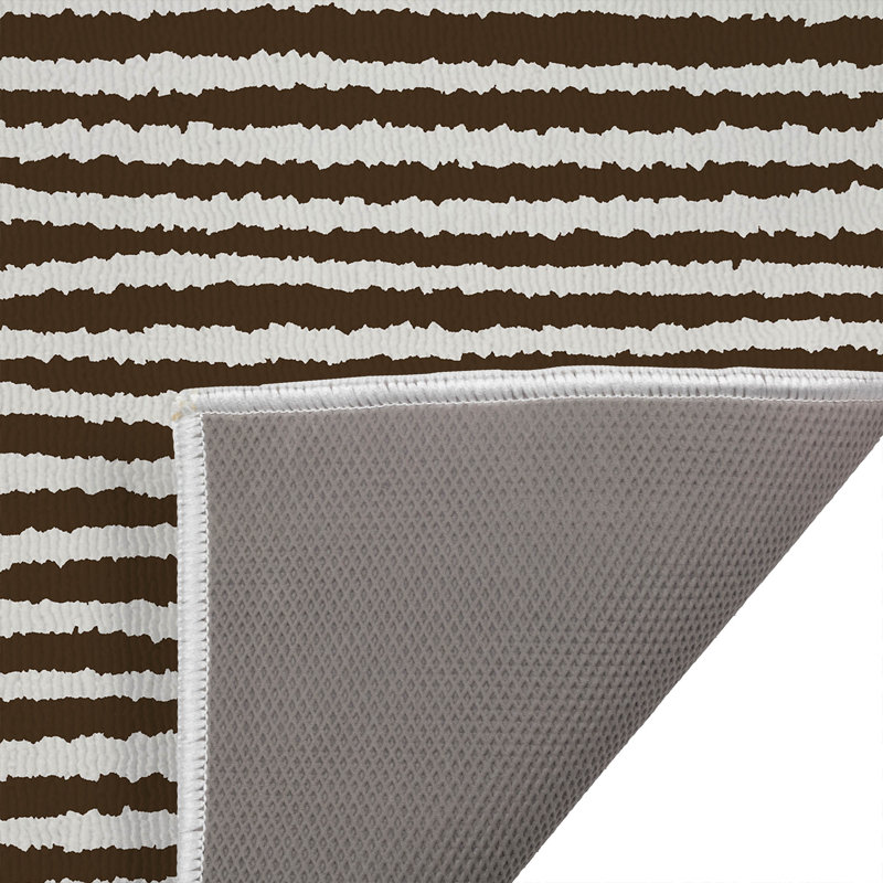 Tapis de toilette rectangulaire absorbant et antidérapant Long Gen