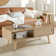 Coffee Table With Storage Rattan Style