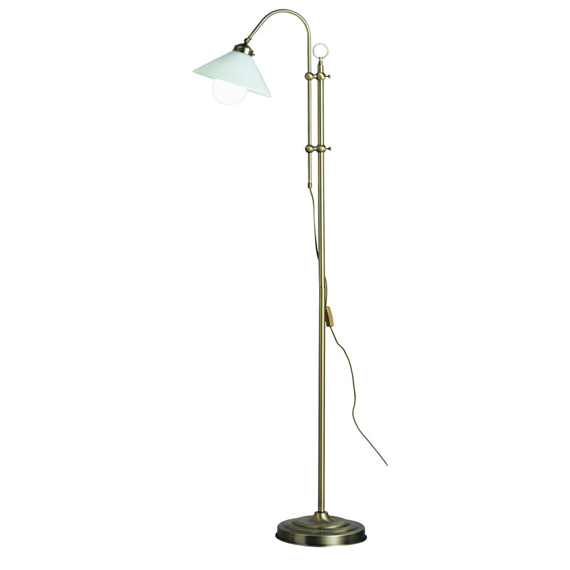 Landlife 172cm Antique Brass Arched Floor Lamp