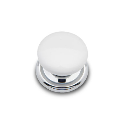 Flat Porcelain Mushroom Knob CK Series