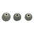 Set Of 3 Ceramic Orbs With Wavy Design – Modern Decorative Accents For Home & Office