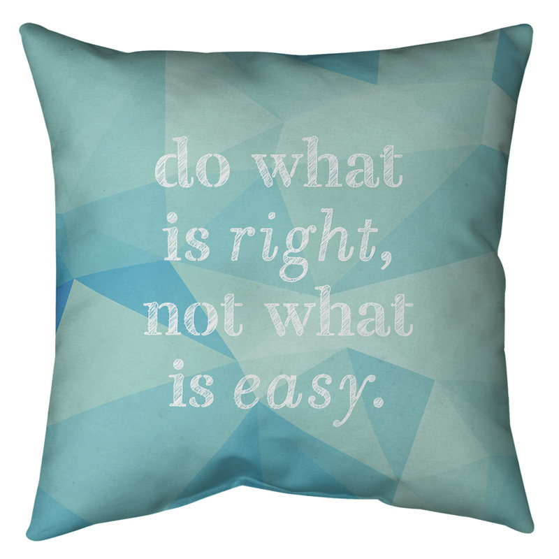 Floor Pillow, 40" x 40", Blue/Aqua