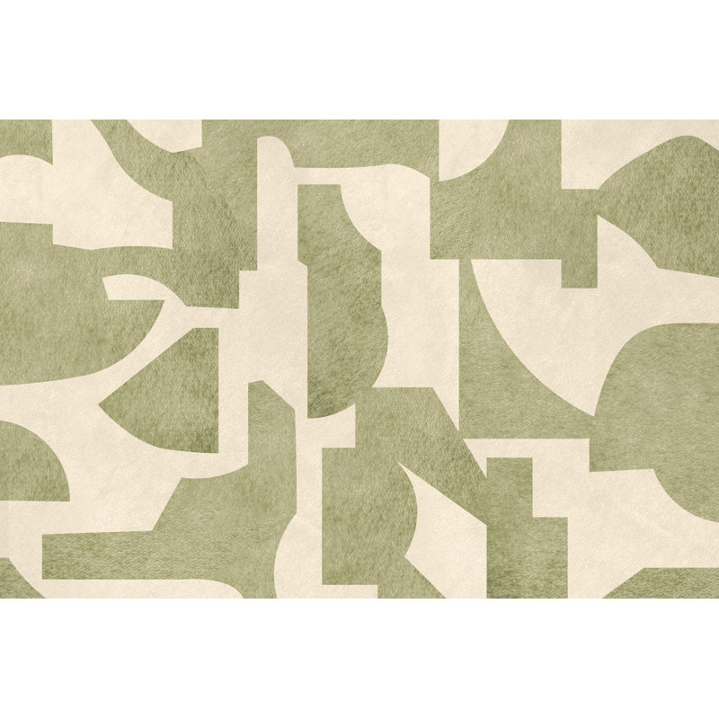 Sagaponack Vinyl Machine Printed Area Rug, Rectangle 4'4.4" x 6'6.7"