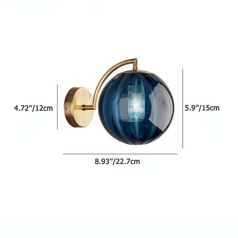 Armed Sconce, Blue