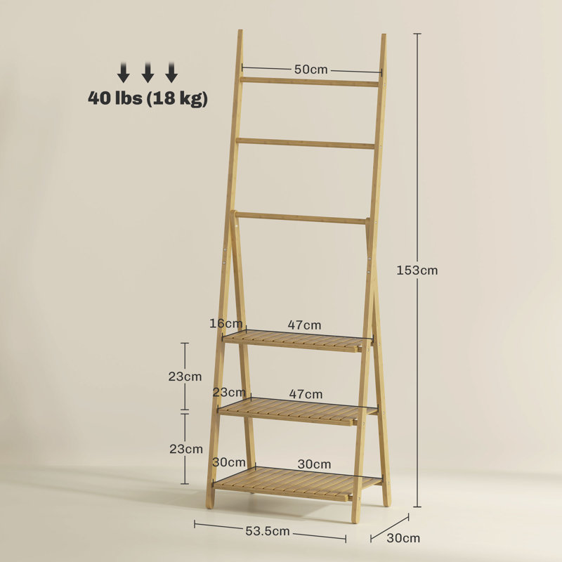 Stefhany Bamboo Bathroom Shelves