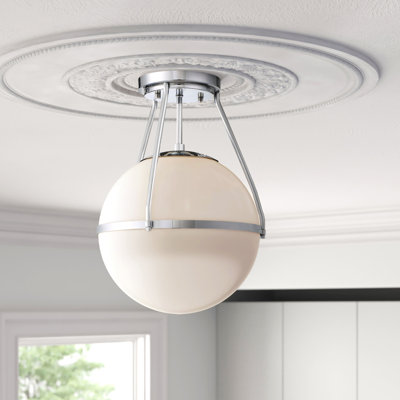Amirah 1-Light Ceiling Light in Chrome