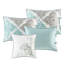 6 Piece Reversible Daybed - 3 Shams, 1 Decorative Pillow, Cover, Contemporary Fresh Look Modern