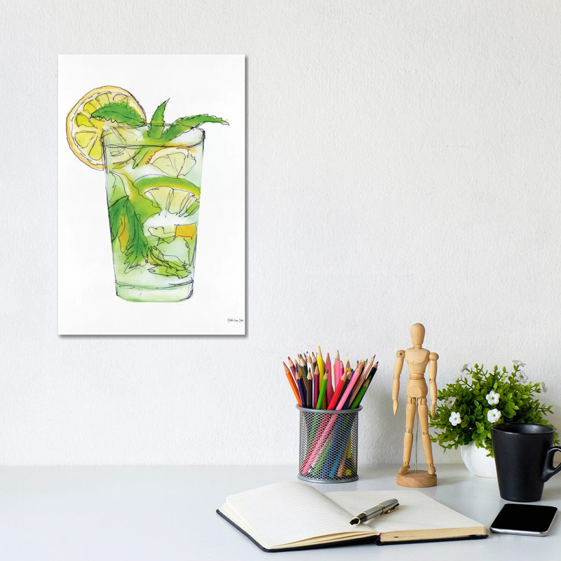 Mint Julip by Stellar Design Studio - Wrapped Canvas Gallery-Wrapped Canvas Giclée, 20.32 cm H x 30.48 cm W