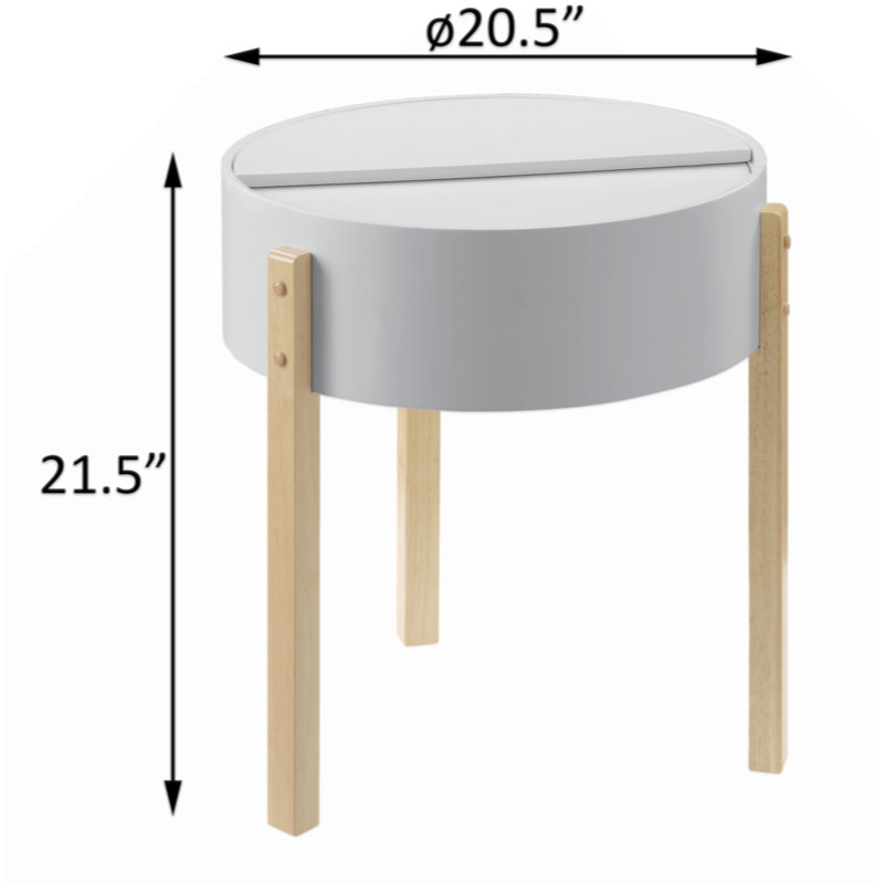 End Table With Hidden Storage