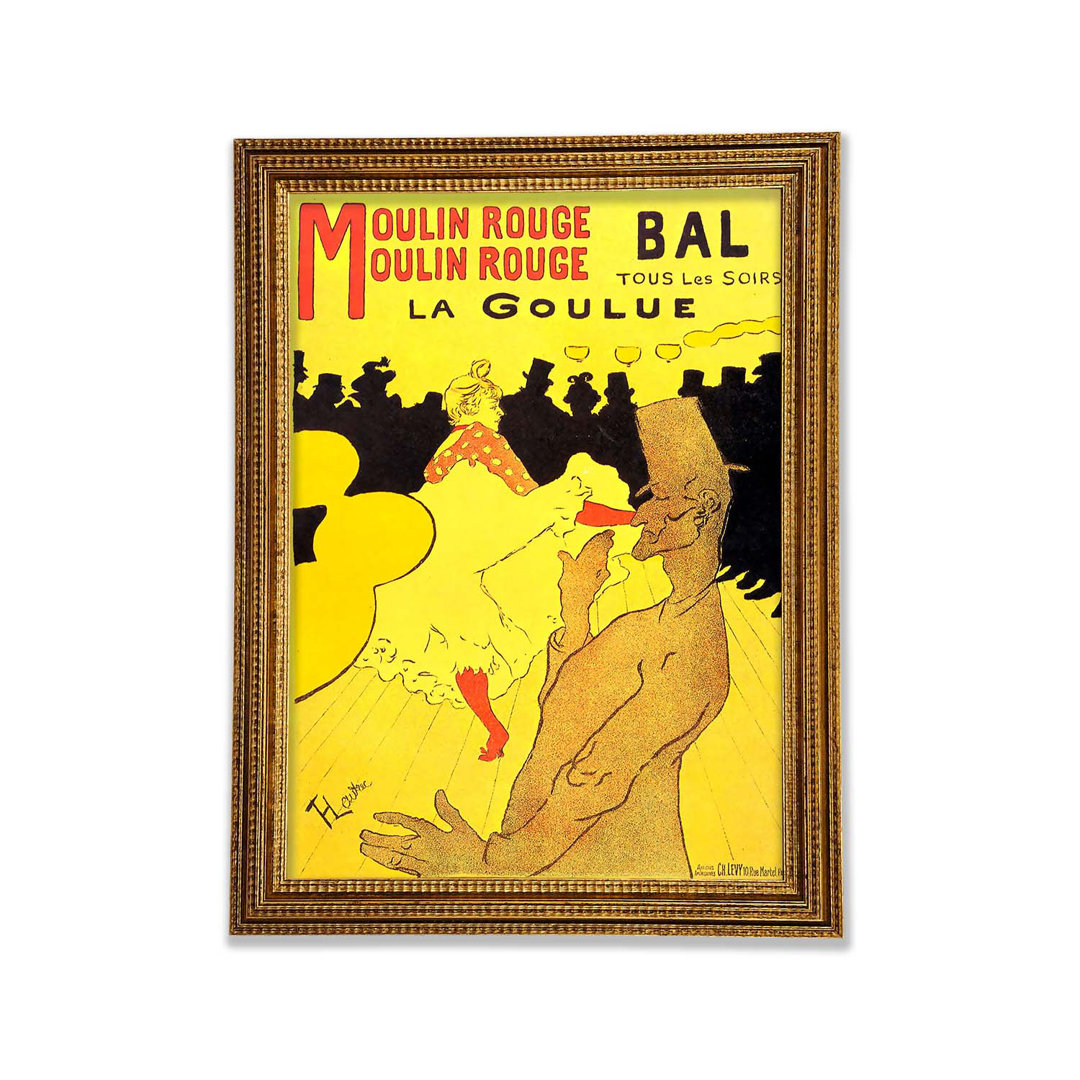 Cabaret La Goulue von Toulouse Lautrec - Einzelne Bilderrahmen Kunstdrucke