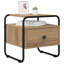 40 cm W Galvanised Steel Bedside Table-303585998