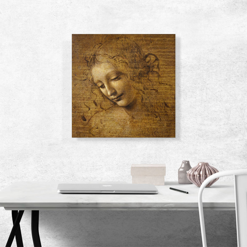 Tête et épaules d'une femme - impression, H 18 po x l 18 po x P 0,75 po